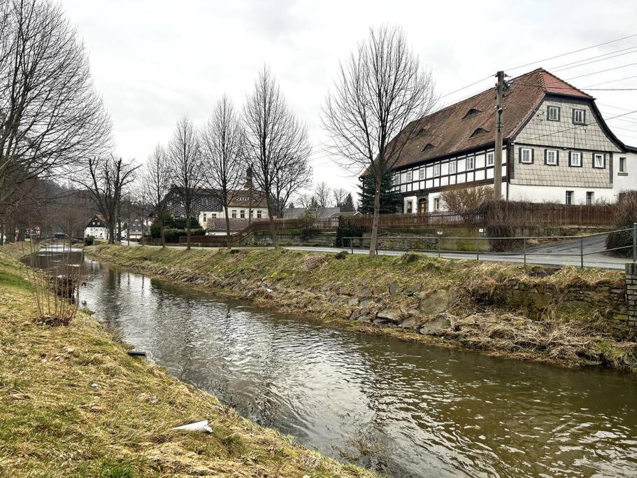 Rustikales Studio-Apartment Blockstube Im Haus Selma Großschönau Exteriér fotografie