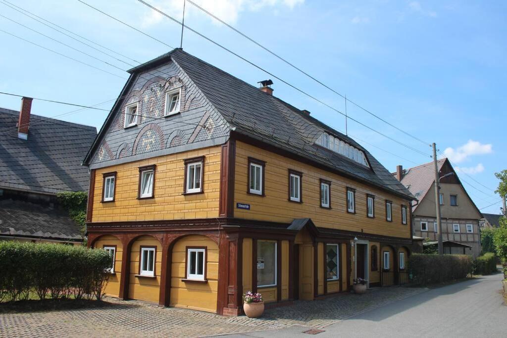 Rustikales Studio-Apartment Blockstube Im Haus Selma Großschönau Exteriér fotografie