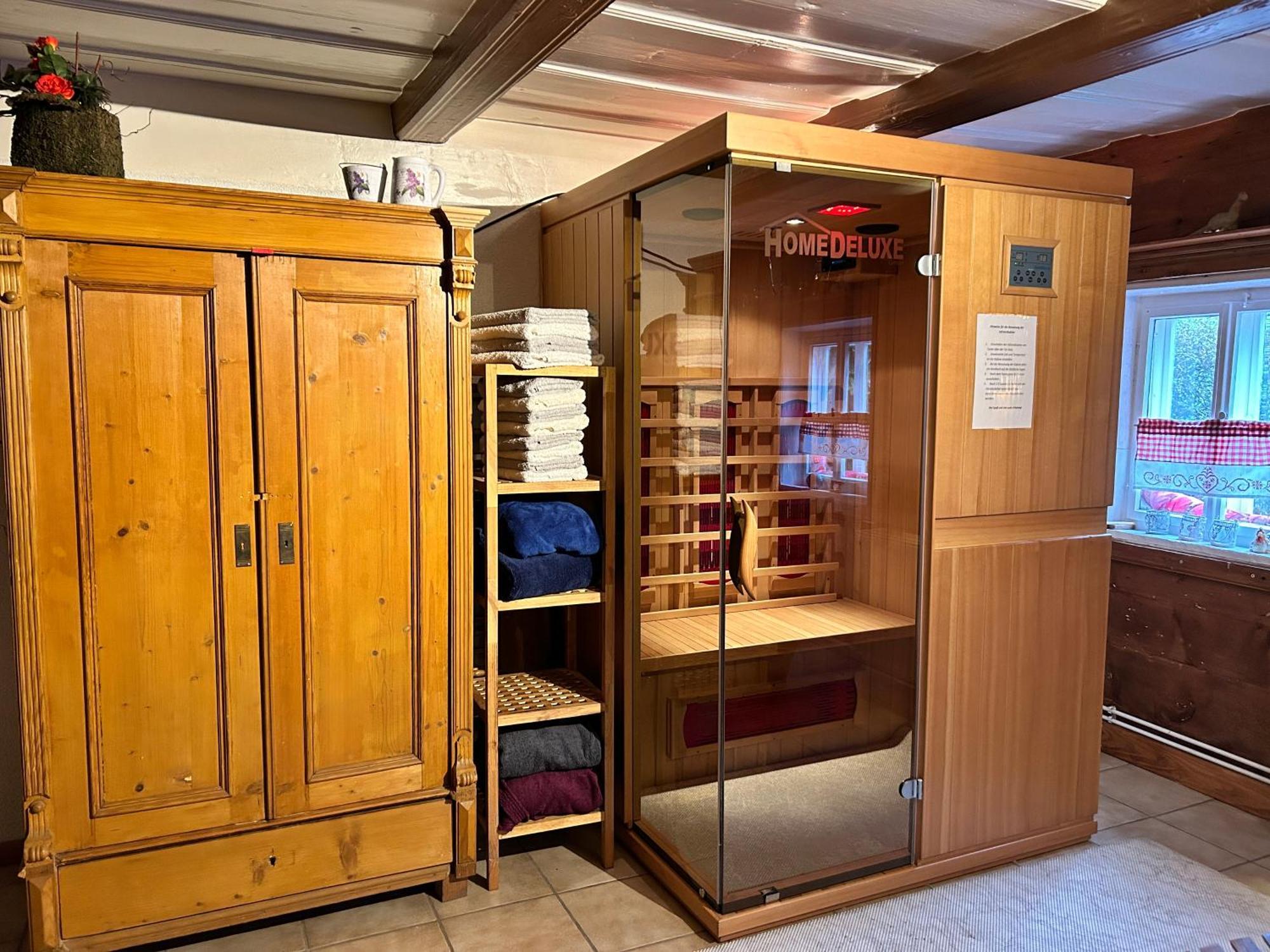 Rustikales Studio-Apartment Blockstube Im Haus Selma Großschönau Exteriér fotografie